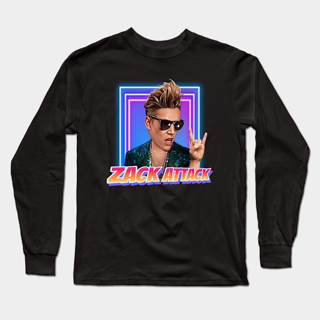 Saved by the Bell - Zack Attack Long Sleeve T-Shirt by Indecent Designs